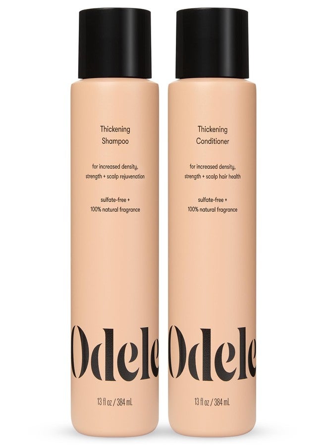 Odele Hair Thickening Shampoo and Conditioner Set, Increases Density & Strength, for Straight or Wavy Hair Types, 13 Fl Oz Each (Pack of 2) - Image 1